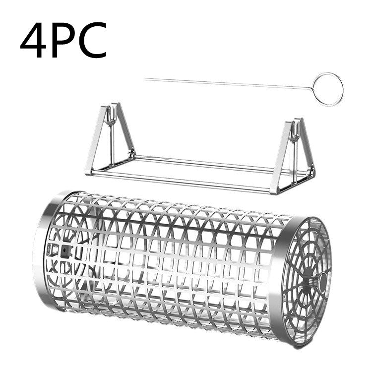 Rolling grill basket - 4 baskets