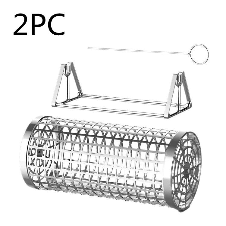 Rolling grill basket - 2 baskets
